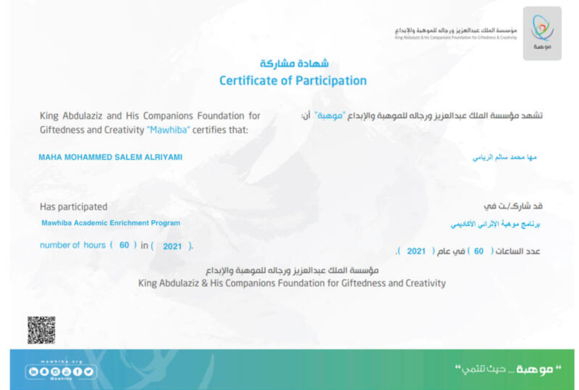 IT Summer Course Certificate