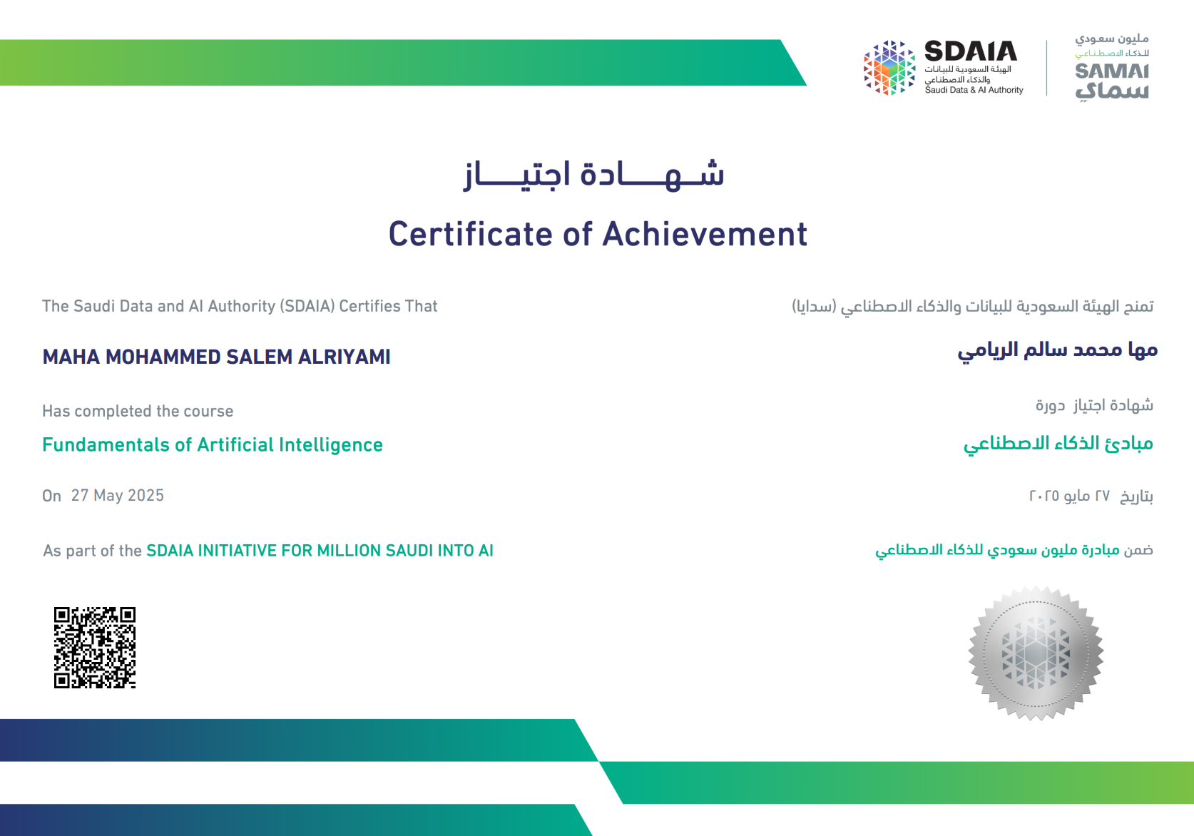 Fundamentals of Artificial Intelligence Certificate